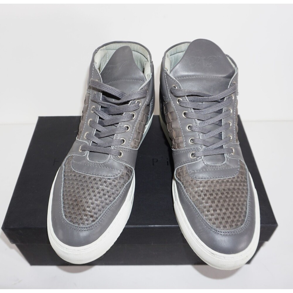 Filling Pieces Gray Mid Top ACP Woven Lace Up Leather Sneakers Men’s Size 8 (41)